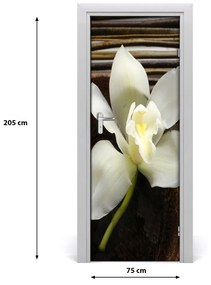Poster adesivo per porta Orchidea 75x205 cm