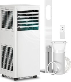 Condizionatore Portatile 7000 BTU Unità 4-in-1 con Raffreddamento Deumidificatore Ventilatore Modalità Notte Bianco...