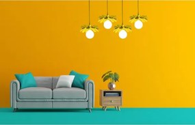 Bohemia-Design - Lampada a sospensione con cavo 1xE27/60W/230V gialla