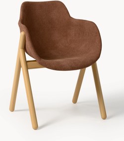 Sedia con braccioli imbottita Carmi