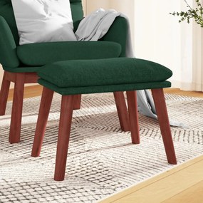Poggiapiedi Verde Scuro 45x29,5x35 Cm İn Tessuto /