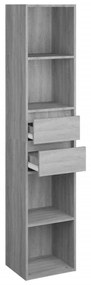 Libreria grigio sonoma 36x30x171 cm in legno multistrato