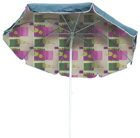 Ombrellone Mare Ø 200 cm - Telo Cotone, Palo Acciaio, Borsa Inclusa