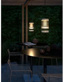 Nordlux - Lampadario da esterno a sospensione con filo COUPAR 1xE27/25W/230V IP33 color crema