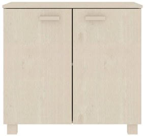 Credenza HAMAR Miele 85x35x80 cm in Legno Massello di Pino