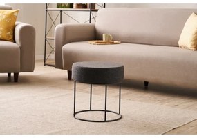 Pouf RELO Ø 40 cm marrone scuro
