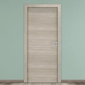 Porta battente Swin rovere corda L 90 x H 210 cm reversibile