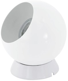 Lampada Da Tavolo Contemporanea Petto 1 Acciaio Bianco 1 Luce Gu10 3W