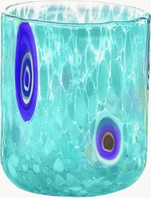 Set di 6 bicchieri in vetro soffiato artigianali Murrine
