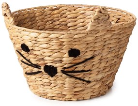 Cesto portagiochi da bambini in giacinto d'acqua di colore naturale ø 35x26 cm Cat - Compactor
