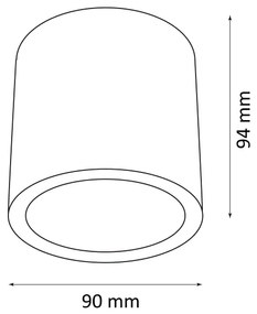 Luce Spot da esterno OHIO 1xGU10/10W/230V IP54 nero