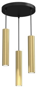 Lampadario a sospensione con filo RAITO 3xGU10/8W/230V ottone
