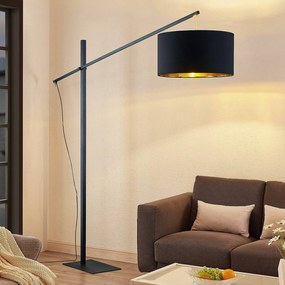 Lampada ad arco Mossa Arcchio, Nero, Soggiorno / Sala da pranzo, Metallo, Moderno, Lampada da terra