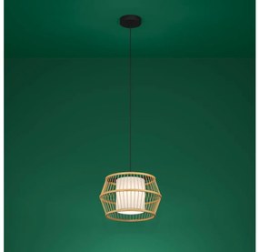 Eglo 390233 - Lampadario a sospensione con filo MONTERROSO 1xE27/40W/230V bambù