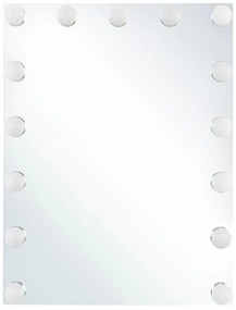Specchio camerino da parete a LED bianco 40 x 50 cm LUCENAY Beliani