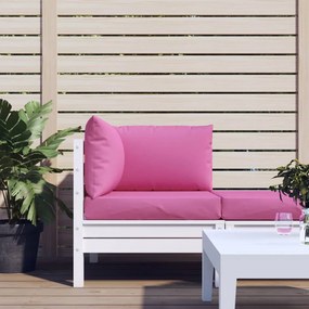 Cuscini Per Pallet 3 Pz Rosa İn Tessuto Oxford /