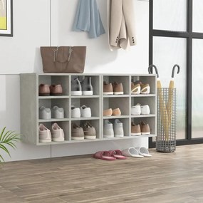 Scarpiere 2 Pz Grigie Cemento 52,5x30x50 Cm /