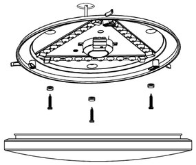 Eglo 97884 - Plafoniera LED da bagno FRANIA LED/17,3W/230V