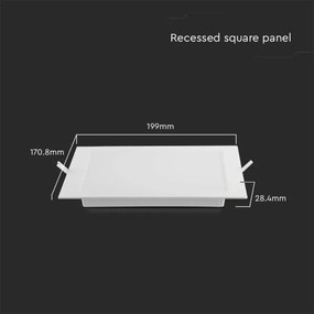 Lampada LED da incasso LED/12W/230V 3000K