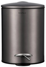 Pattumiera in acciaio marrone scuro 3 l Tubo - Blomus
