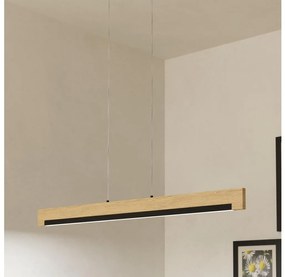 Eglo 901737 - Lampadario a sospensione con filo LED dimmerabile CAMACHO LED/25,5W/230V nero/beige