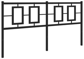 Testiera in metallo nero 160 cm