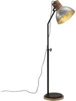 Lampada da Terra 25 W Argento Vintage 30x30x100-150 cm E27 371956