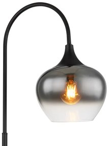 Globo 15548S - Lampada con piedistallo MAXY 1xE27/40W/230V nero/fumé