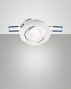 Sigma system incasso bianco tondo orientabile a led 7w 3000k 800lm ...