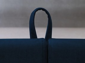 Letto matrimoniale in blu scuro imbottito con spazio contenitivo con griglia inclusa 180x200 cm Jade – Bobochic Paris