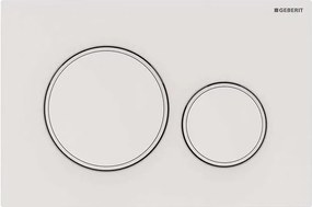 Geberit 115.882.01.1 - Placca di comando Sigma20 24,6 x 16,4 cm bianca