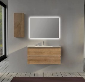 Mobile da bagno 100 cm sospeso Rovere - Sofia