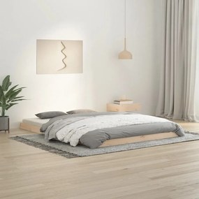Giroletto Senza Materasso 140x200 Cm İn Legno Massello Di Pino /