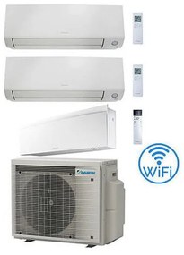 Daikin - Climatizzatore garanzia italia Perfera All Seasons + Emura Wifi Trial Split Inverter 9000 + 9000 + 12000 btu con u.e. 3MXM52A9 Classe