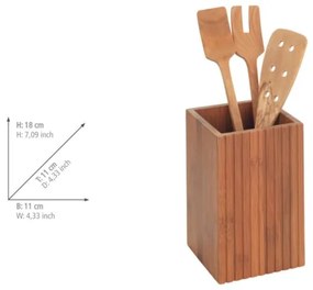 WENKO 54941100 - Set di utensili da cucina 3 pezzi 11x18 cm marrone