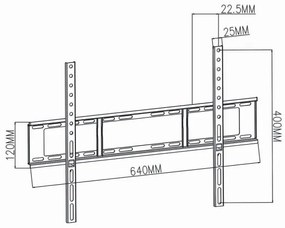 Nedis TVWM1051BK - Supporto da parete per TV 37-70” max. 35 kg