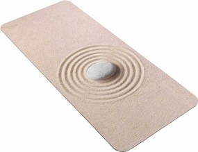 Tappetino per il bagno marrone chiaro 50x120 cm Serena – douceur d'intérieur