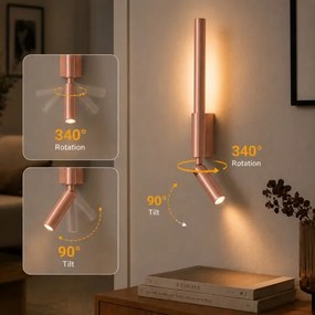 BRILAGI -LED Faretto da parete VIXON LED/3W/230V + LED/5W, bronzo, CRI 90