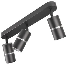 Faretto BAMBOO 3xGU10/10W/230V nero