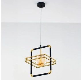 Jupiter 2025 - Lampadario a sospensione con filo FIORI 1xG9/10W/230V nero/oro/beige