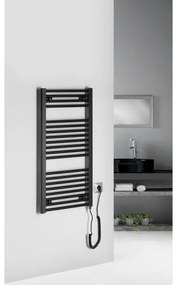 Aqualine - Radiatore elettrico da bagno DIRECT-E 300W/230V 96 cm opaco nero