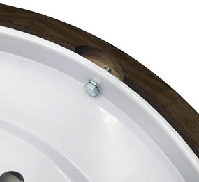 Brilagi - Plafoniera LED CARVALHO SMOKEY LED/36W/230V, finitura in rovere, diam. 47,5 cm