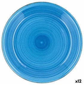 Piatto da pranzo Quid Vita Azul Azzurro Ceramica Ø 27 cm (12 Unità)