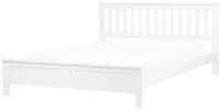 Letto in legno di pino bianco 160 x 200 cm in stile scandinavo