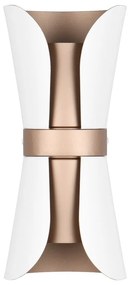 Lampada da parete in colore bianco-bronzo Coat - Trio