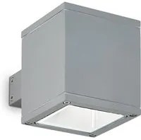 Applique Moderna Snif Square Alluminio Grigio 1 Luce G9 3W 3000K Luce Calda