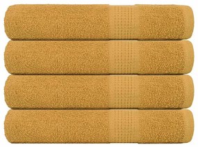 Asciugamani 4 Pz Oro 100x200 Cm 360 G/m² 100% Cotone /