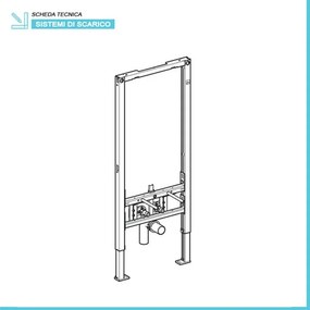 Geberit Duofix modulo per bidet sospeso su cartongesso H 112 cm