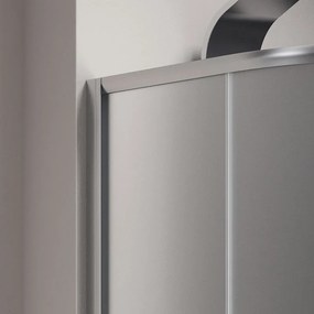 Box doccia stondato 120x90cm vetro opaco KAM-K270 - KAMALU