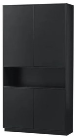 Armadio modulare nero in legno di pino 110x210 cm Finca - WOOOD